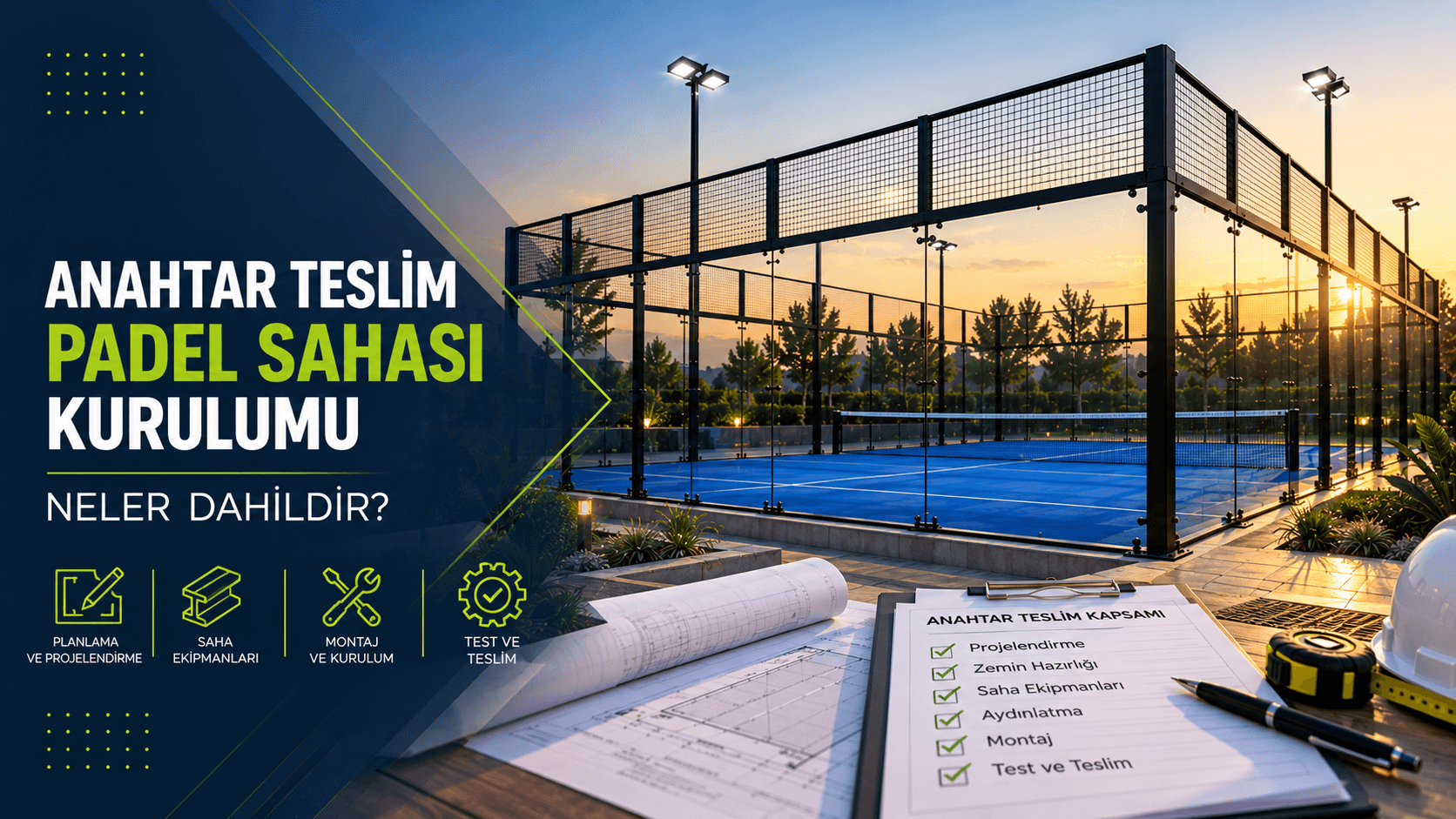 Anahtar Teslim Padel Sahası Kurulumuna Neler Dahildir?